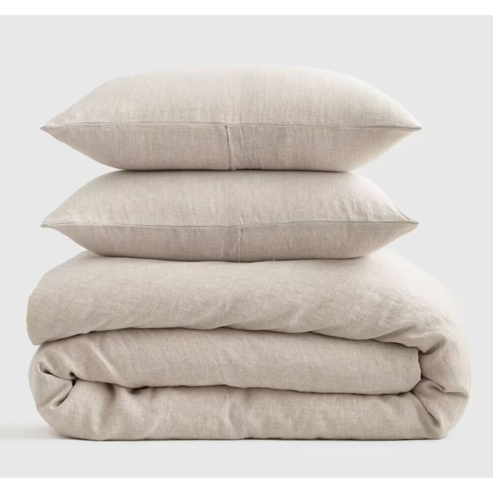Quince Full/ Queen Linen Duvet Cover Set